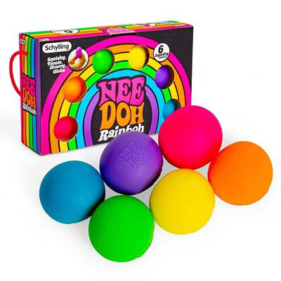 新品Schylling Rainbow Teenie Nee Doh 减压球