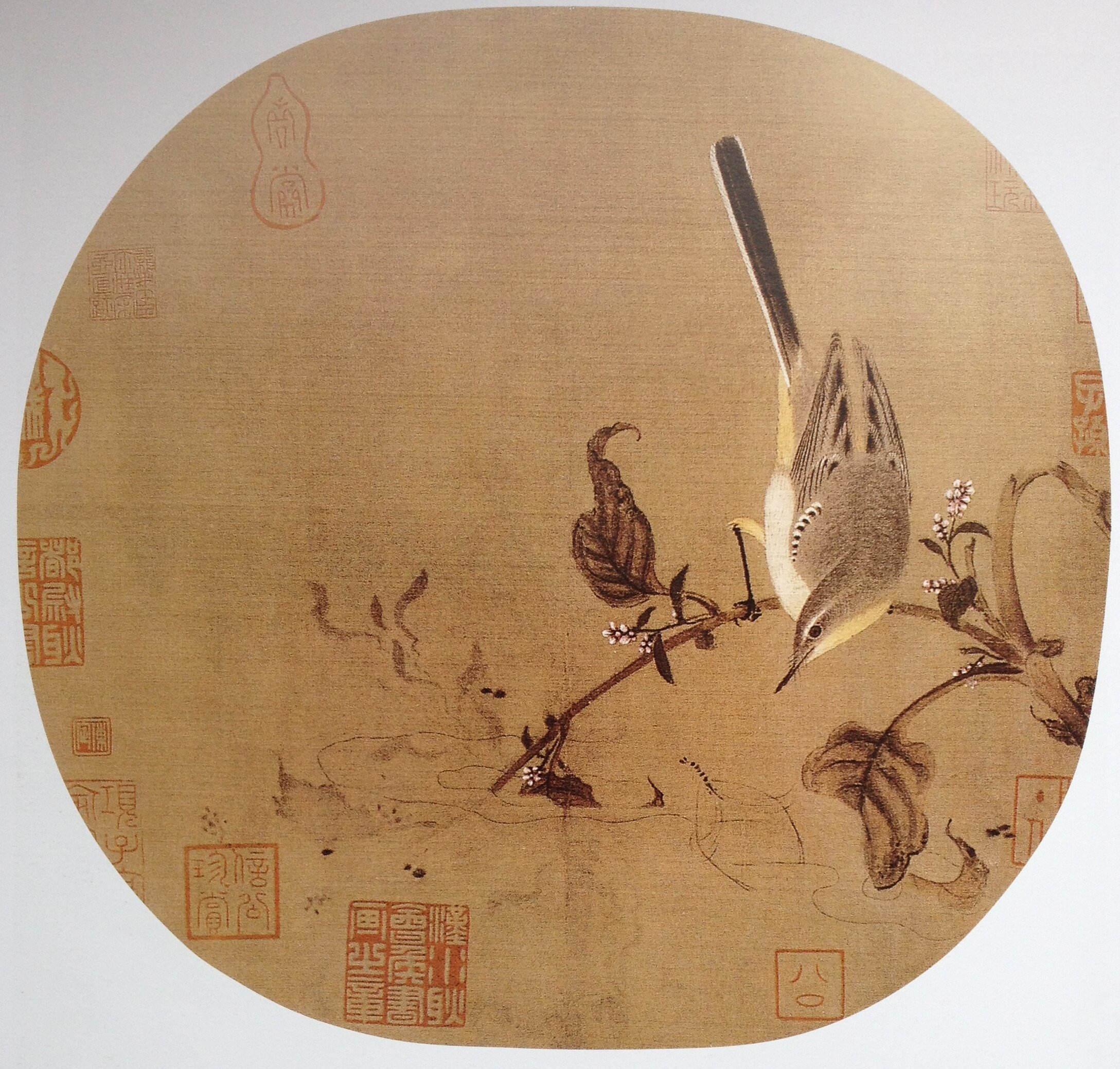 工笔画底稿宋佚名红蓼水禽图 白描45#打印稿宣纸稿有步骤图 文字