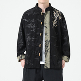 2025新中式风夹克刺绣外套复古中式唐装男A087-1-JK767P125，男装夹克，电商A087-1