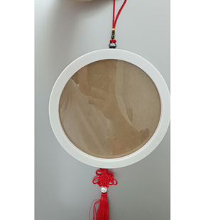 圆形画框框装裱十字绣钻石画装饰画带有机玻璃背板包邮中国结相框