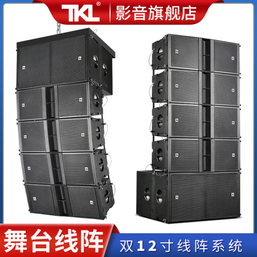 大功率舞台演出双12寸线阵音响