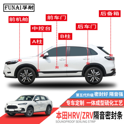 适用本田HRV/ZRV密封条隔音防尘