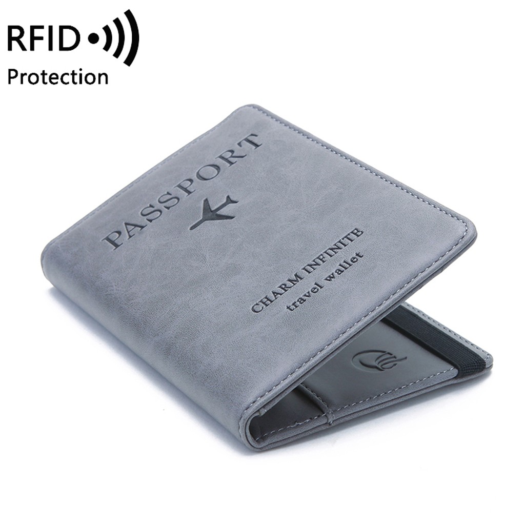 Neutral Multi-purpose Travel Passport Wallet Tri-fold-封面