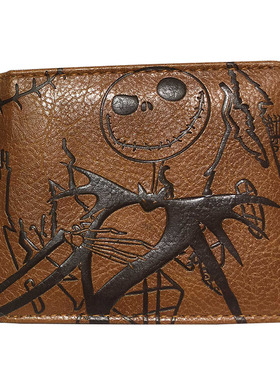 2021 cartoon Jack printed embossed leather purse nightmare