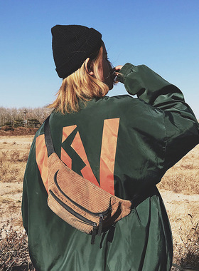 Chest Bag Bum Belt BagsWomen Men Corduroy Waist Bag