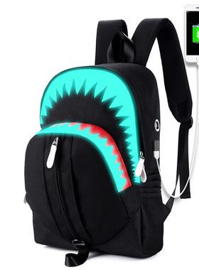 Winmax Male New Luminous Fashion Laptop Backpack Teenager