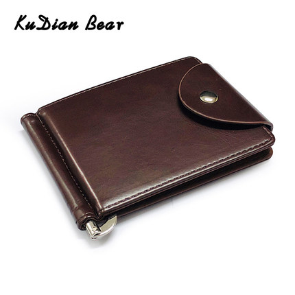 Rfid Men Wallet Short Money Clip Wallet Metal