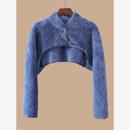 睡觉肩颈保暖长袖 坎肩女珊瑚绒喂奶披肩玩手机护肩200斤短外套女