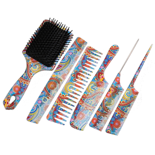 加厚剪发梳子家用发廊发型师理发店尖尾梳苹果梳双面梳长发平头梳