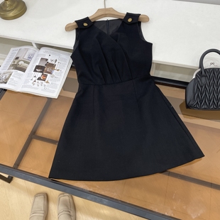 高级感显瘦女裙子L 新款 复古背心连衣裙2025秋冬季 法式