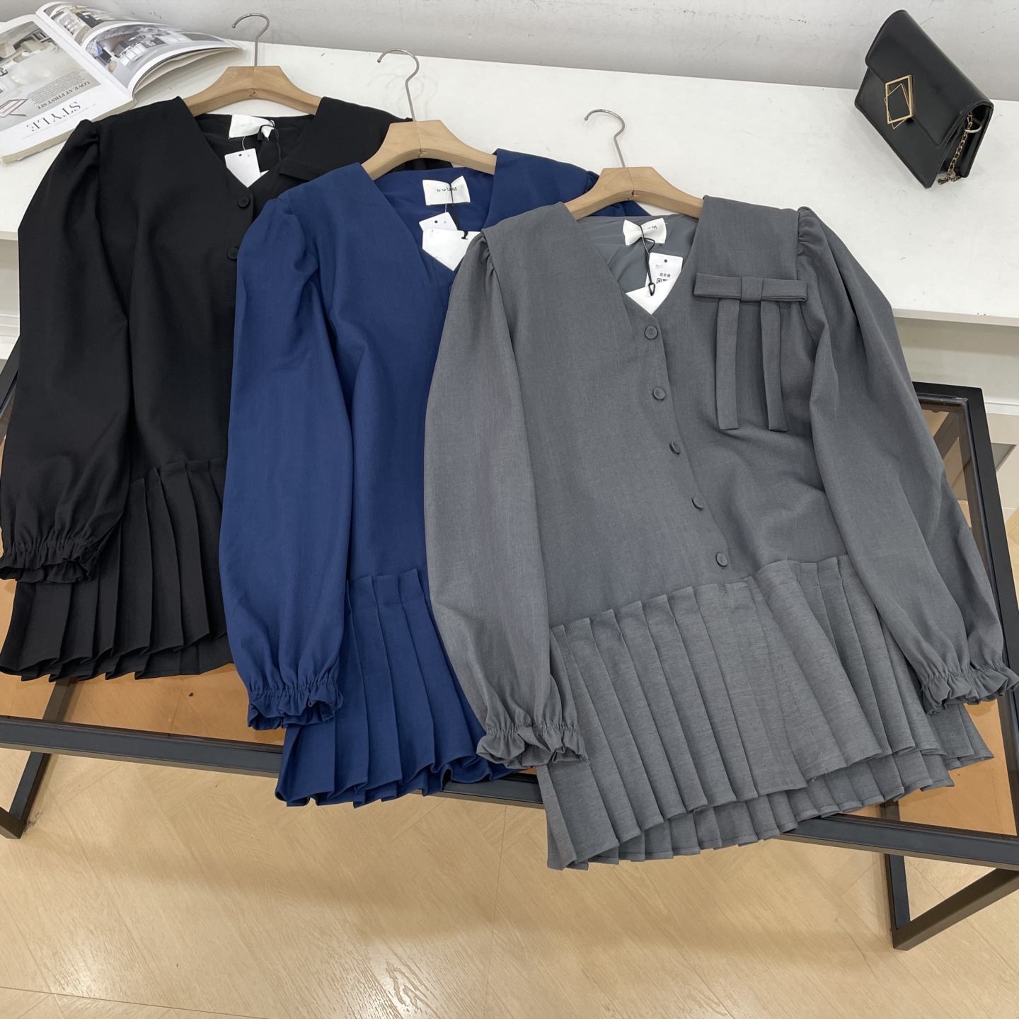 2025年秋冬新款时尚百搭宽松新手小众简约长袖连衣裙K#6