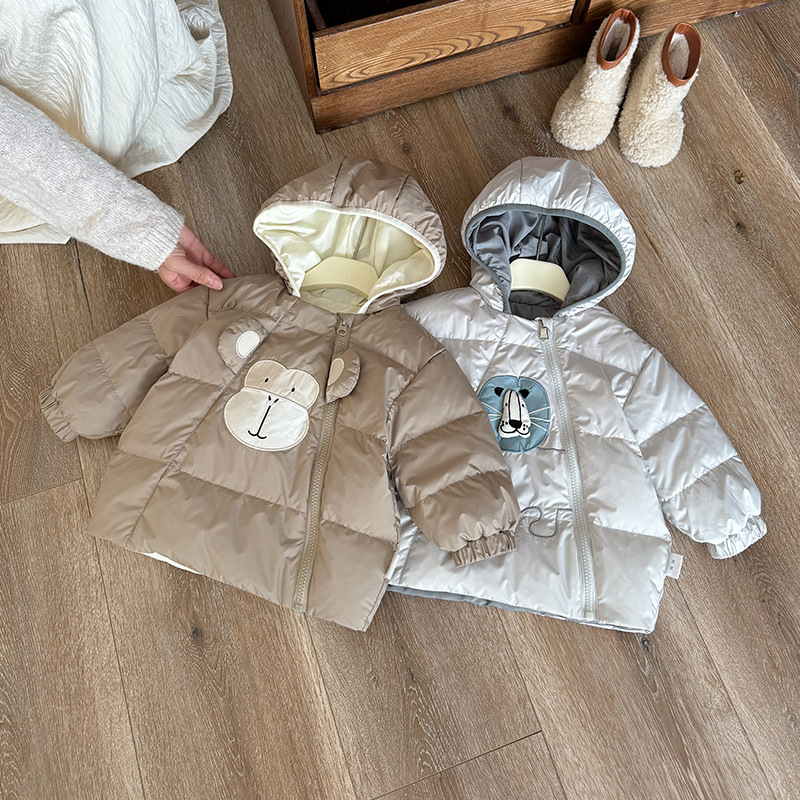 儿童羽绒服2025秋冬季婴幼儿保暖轻薄羽绒外套男童衣服外出服 a类