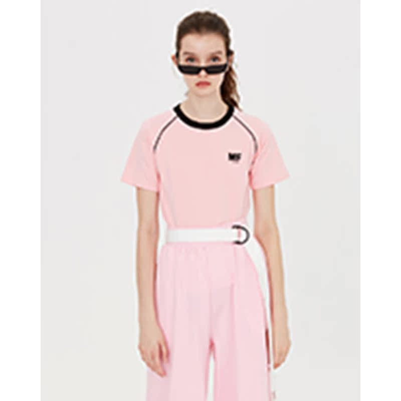 MARGARIN FINGERS Pink Raglan sleeve 23223LTin the Leisure fish products, Women's wear, T-shirt category - from Buy2taobao.com to provide professional Taobao agent buy service