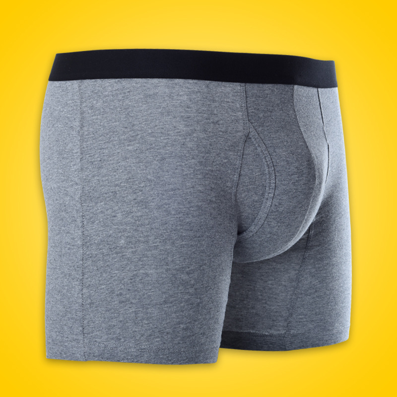Men's underwear men's boxer briefs long opening movement