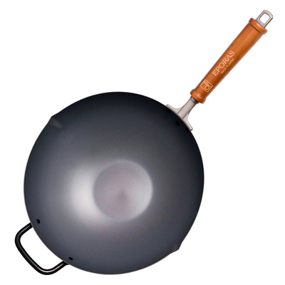 日本poras八奈司进口无涂层窒化铁锅家用炒锅极铁锅无涂层炒菜锅