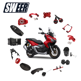 适用22-25年本田ADV160摩托车全车改装件 后脚踏后货架尾箱架护杠