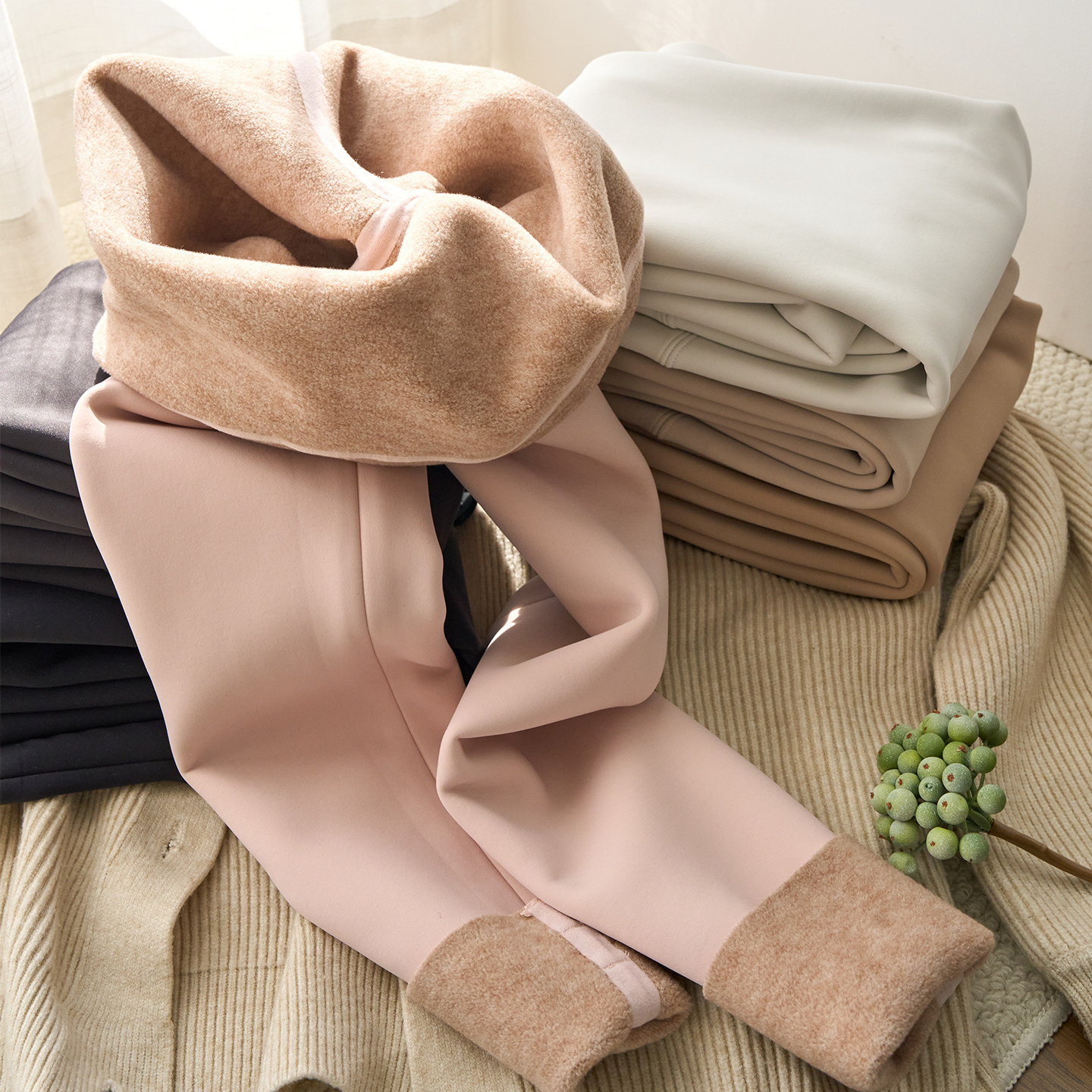 粉色加绒鲨鱼裤女2025冬季新款高腰收腹加厚瑜伽裤保暖打底裤外穿,女装/女士精品,打底裤,淘宝优惠券,粉丝福利购,淘宝优惠卷