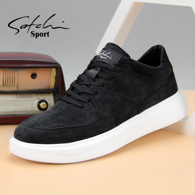 沙驰运动秋冬男鞋系带布鞋系带轻便帆布鞋男款休闲鞋板鞋