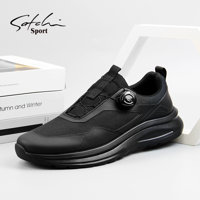 选纽扣免系带鞋