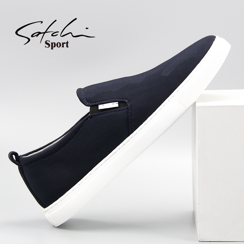 沙驰运动新款套脚男士透气布鞋