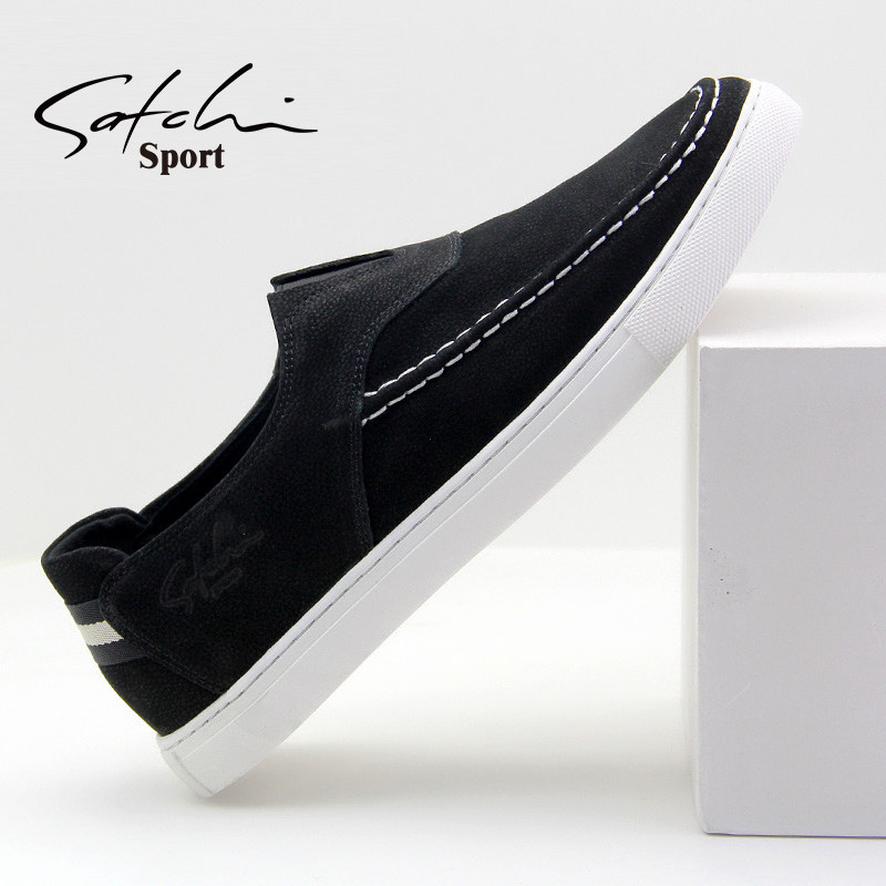 沙驰运动板鞋男鞋一脚蹬套脚磨砂低帮休闲鞋男士透气舒适板鞋在类目 流行男鞋, 低帮鞋, 休闲皮鞋中 - 来自Buy2taobao.com提供专业的淘宝代购服务