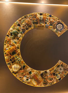 霸王茶姬唐三彩c字定制款源头工厂现做现发