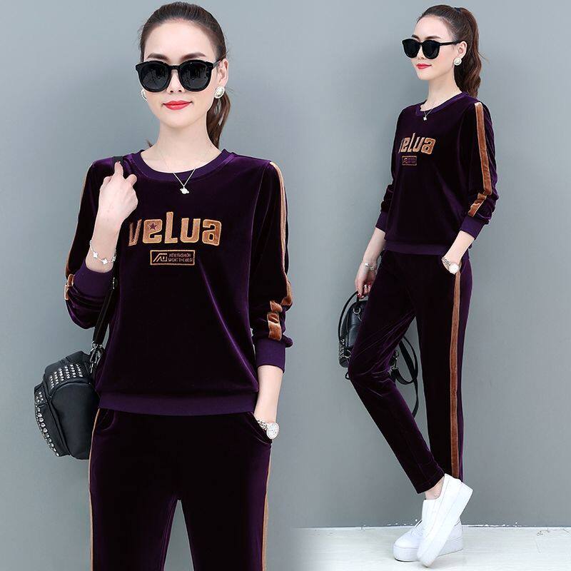 leisure time Sportswear suit 2021 Spring new pattern Korean Edition fashion Embroidery Large Jinsirong Two piece setin the Women's clothing/Boutique , Set/Student uniforms/Work uniforms , Leisure sports suit  category - from Buy2taobao.com to provide professional Taobao agent buy service