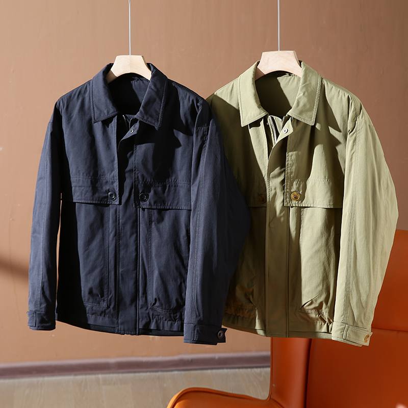 蓬松保暖时尚百搭翻领羽绒服夹克