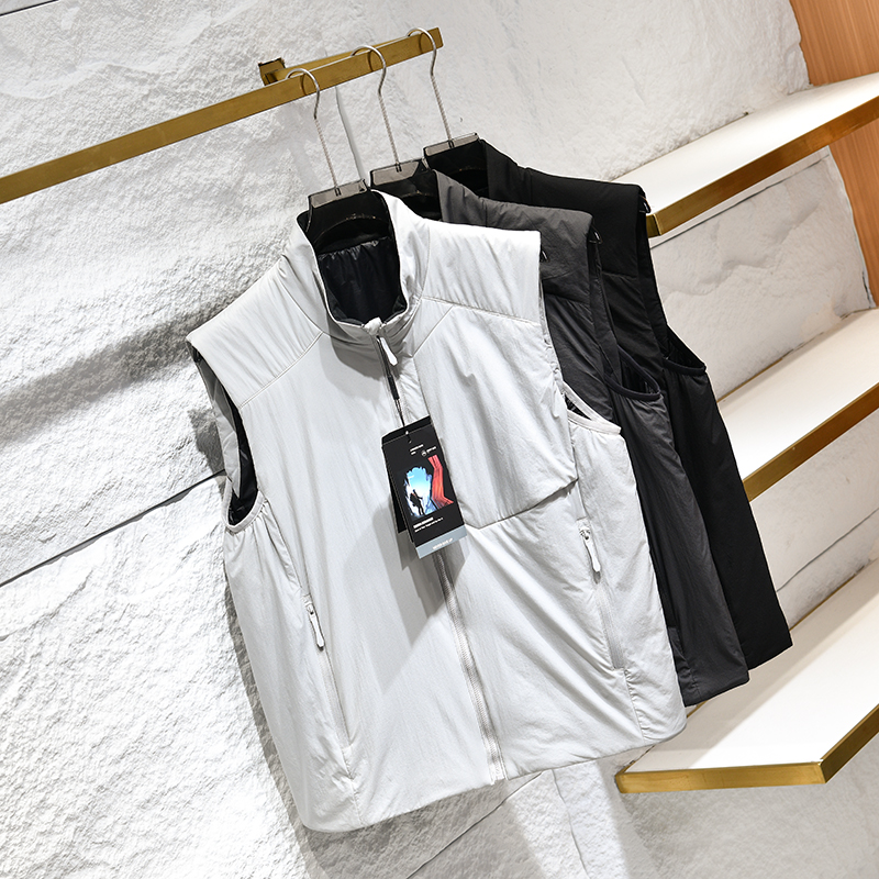 简约帅气防风防水夹棉马甲外套