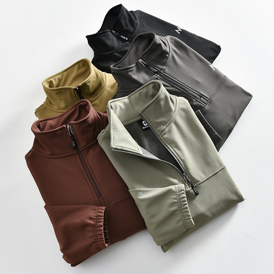 防泼水户外山系半拉链卫衣