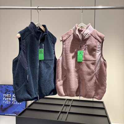 户外山系撞色摇粒绒男女马甲背心