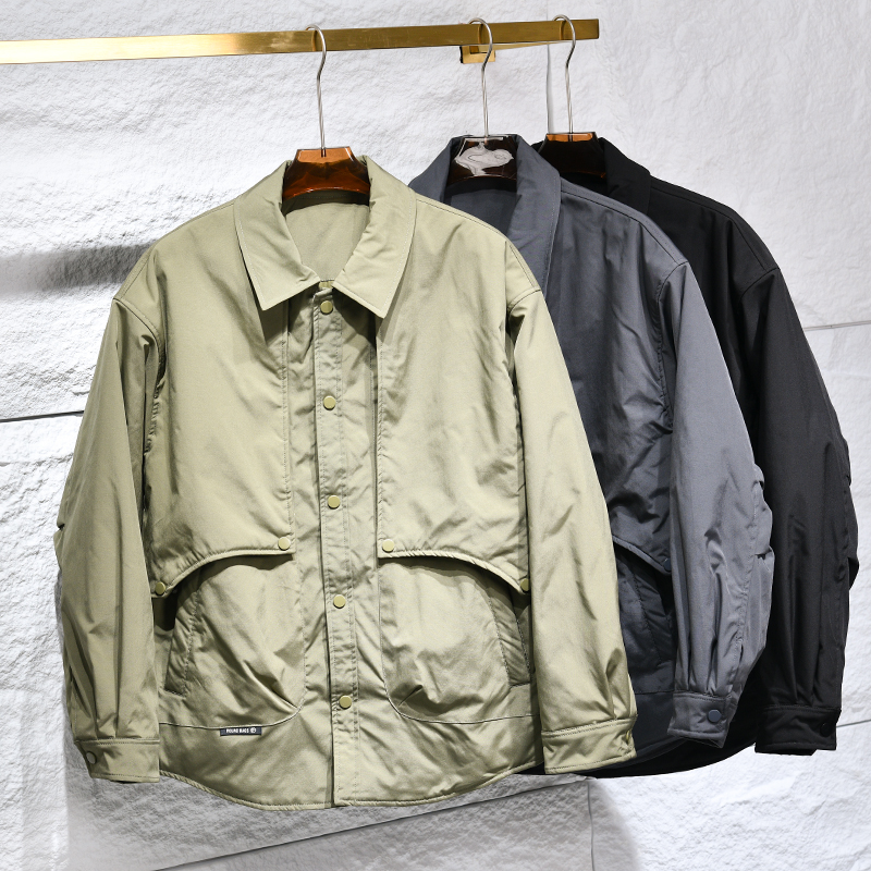 秋冬机能工装轻薄保暖棉服外套