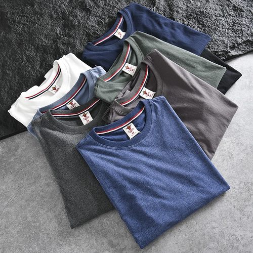 纯棉磨毛水洗百搭圆领长袖T恤