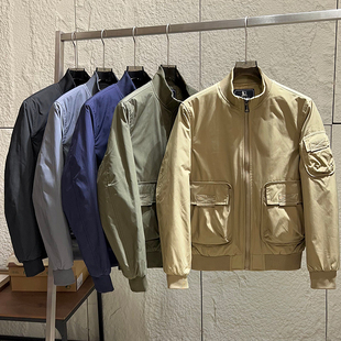 美式硬汉风！内里绗缝！秋冬男士多口袋工装立领休闲棉衣加厚夹克