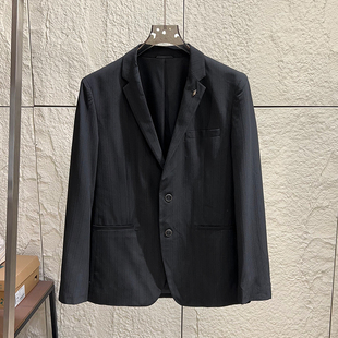 单西 春季 男士 H系撤柜 肌理感平驳领休闲西装 莼元 薄款 外套 经典