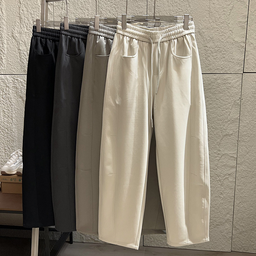 太舒适了！细腻棉弹面料  秋冬男士松紧腰宽松阔腿休闲裤运动卫裤,男装,休闲裤,淘宝优惠券,粉丝福利购,淘宝优惠卷