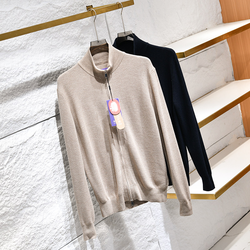 意式紫标系！木巨7k！秋冬男士绵羊毛桑蚕丝休闲立领针织开衫外套,男装,针织衫/毛衣,淘宝优惠券,粉丝福利购,淘宝优惠卷