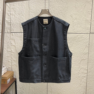日系叠穿复古工装 Vintage老钱风 新品 秋季 马甲背心潮 男女同款