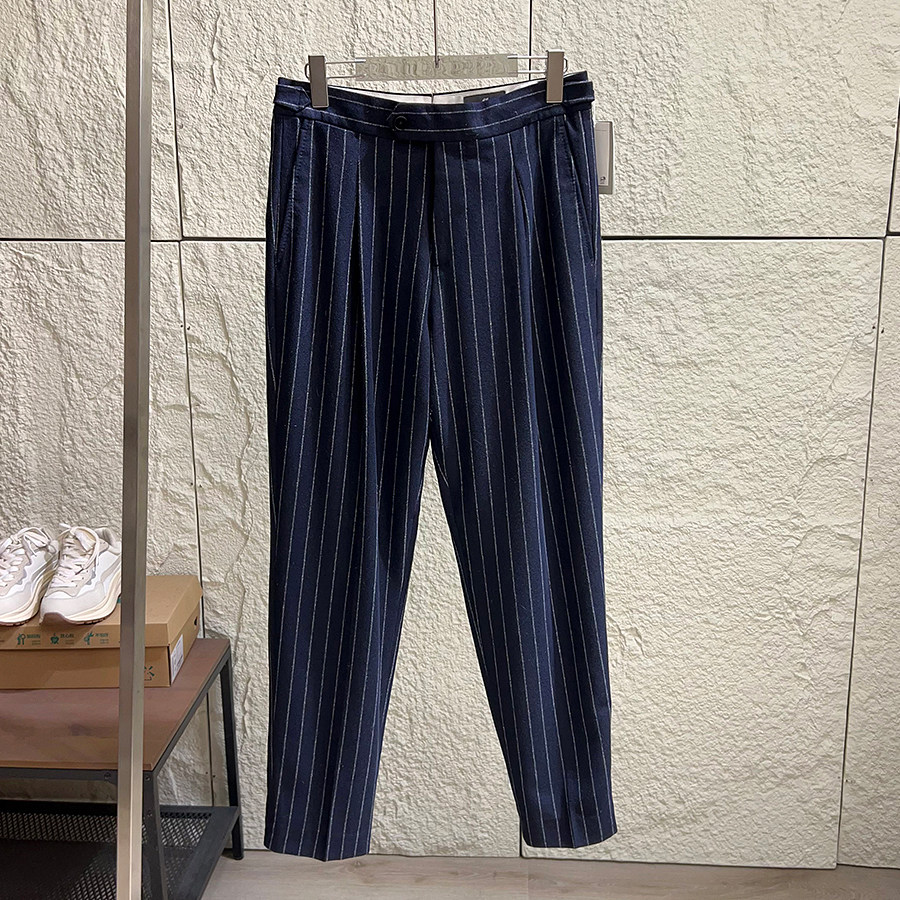 北欧单！羊毛混纺！秋冬外贸男士时尚条纹西裤保暖透气直筒休闲裤,男装,休闲裤,淘宝优惠券,粉丝福利购,淘宝优惠卷