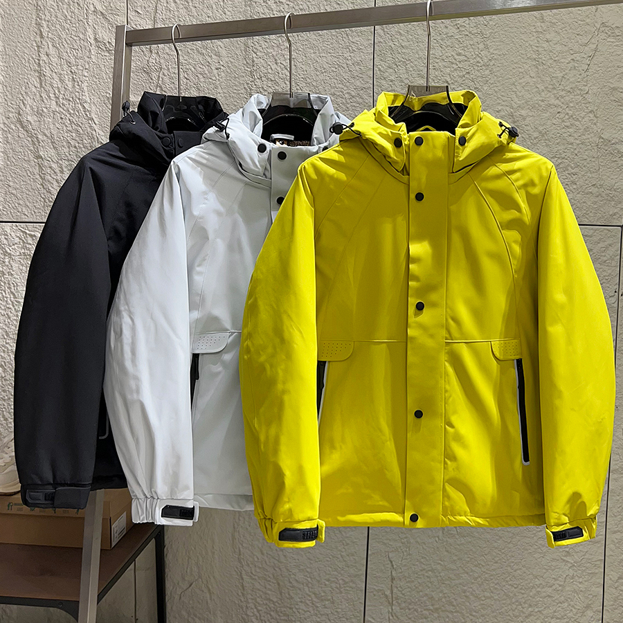 户外防风防水御寒保暖连帽羽绒服