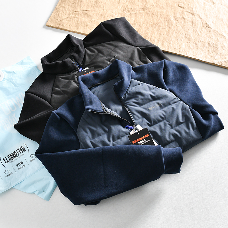 压胶锁绒户外休闲立领显瘦羽绒服