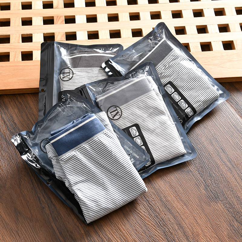 独立袋装！JAPAN单！松紧腰男士弹力吸汗透气内裤四角平角裤