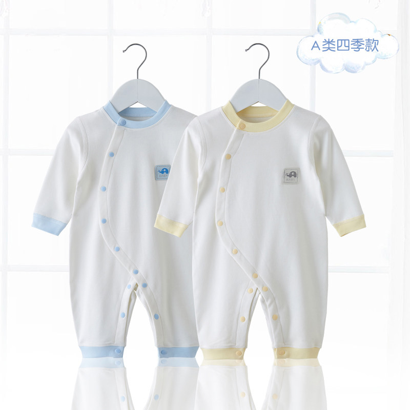 嬰兒連體衣春秋冬夏季長袖新生兒衣服寶寶和尚服純棉哈衣爬爬服裝在類目 童裝/嬰兒裝/親子裝, 連身衣/爬服/哈衣中 - 來自Buy2taobao.com提供專業的淘寶代購服務