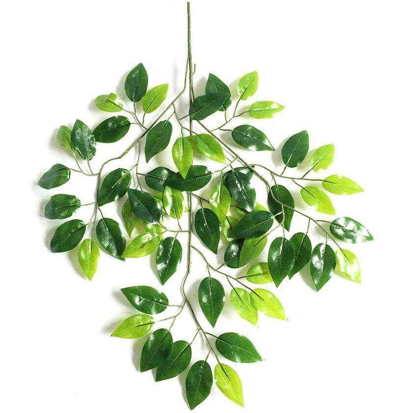 仿真槐树枣树叶子树枝景观园林工程绿化装饰假树绿植白桦树银杏叶