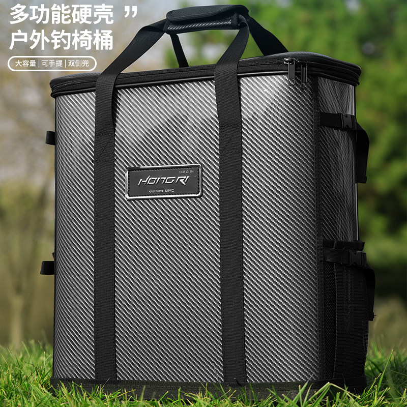 弘日新款鱼桶收纳钓椅桶多功能鱼护桶活鱼桶加固钓鱼水桶加厚鱼桶