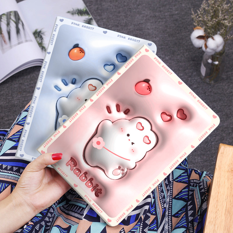 灵鸥仿皮ipad卡通苹果