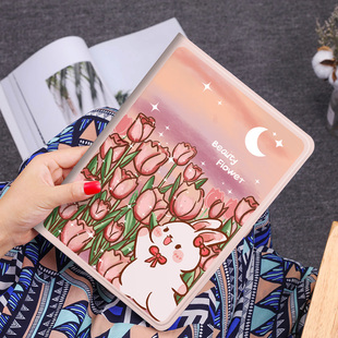 适用ipad9代10.2英寸保护套air8Air2全包mini4/5卡通10代笔槽软壳22款pro1112代迷你123外壳苹果17/18款皮套