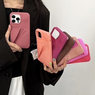 rhode海莉海莉同款唇釉适用苹果17promax手机壳iPhone16液态硅胶14plus防摔13软保护套12大孔15全包HaileyLip