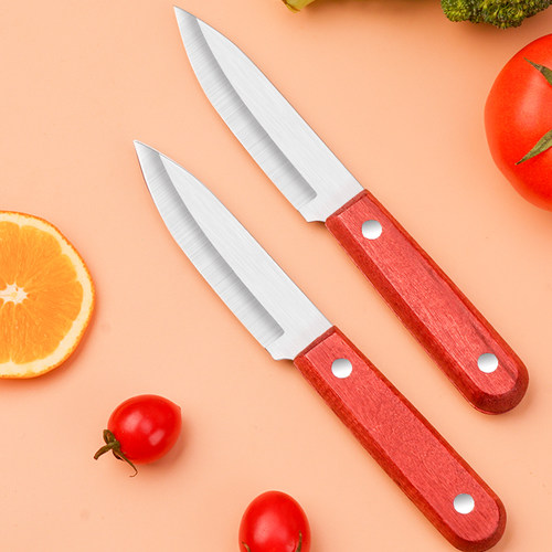 不锈钢多功能实木柄瓜果刀