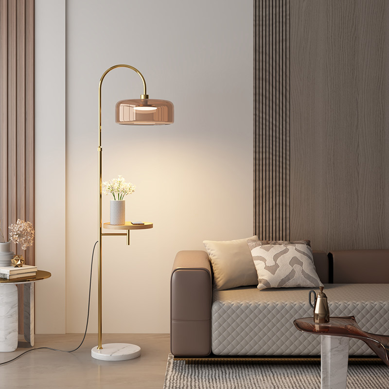 新款极简轻奢落地灯法式复古
